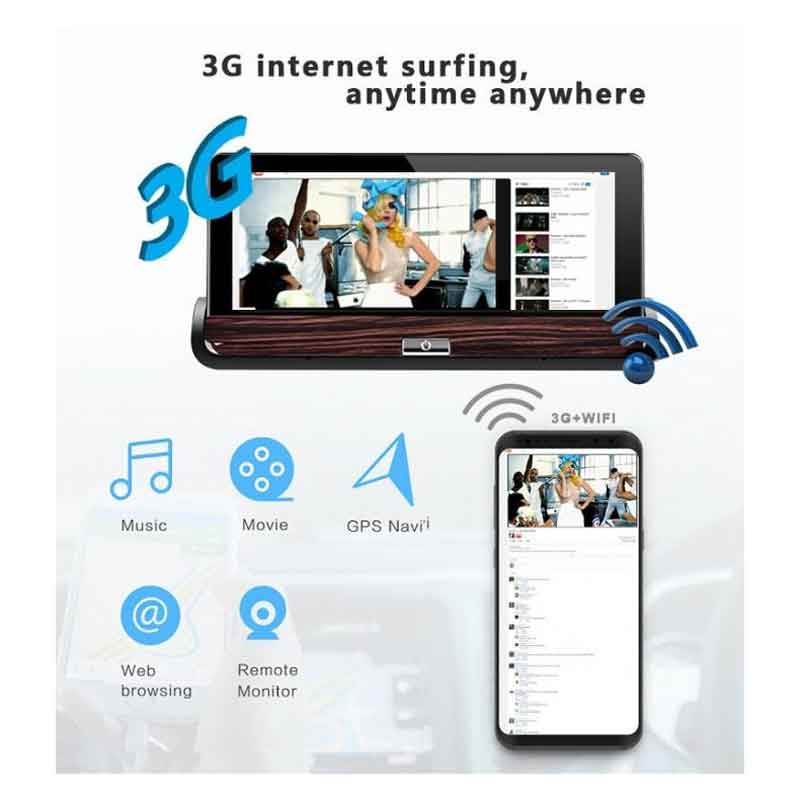 Κάμερα αυτοκινήτου Full HD 1080P με οπίσθιο καθρέφτη Wifi 3G - Full HD 1080P Car Camera OEM