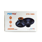 Pervoi Subwoofer Αυτοκινήτου 15″ Horn 2800W 165OZ PERVOI CTC-1553 - Active subwoofer PerVoi