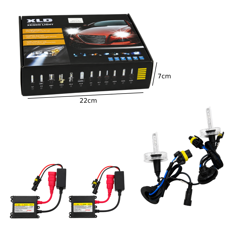 HID Κιτ Xenon HID 9006 6000K με Ballast 35W - 9006 6000K HID Xenon Kit with 35W Ballast OEM