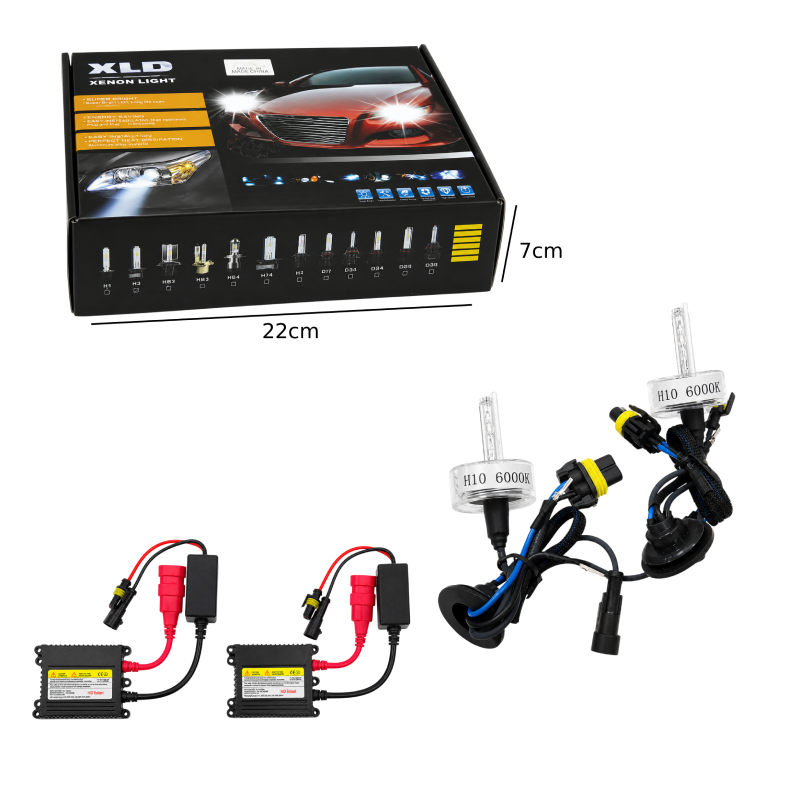 HID Κιτ Xenon H9 6000K με Ballast 35W - H9 6000K Xenon Conversion Kit with 35W Ballast OEM