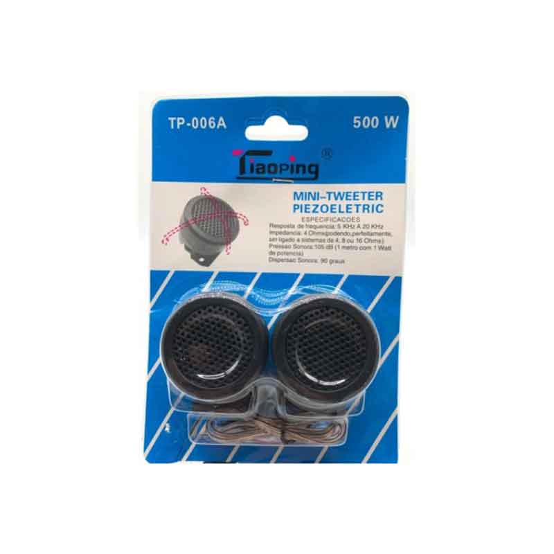 Tiaoping Σετ Tweeter Ηχεία Αυτοκινήτου 500W TP-006A – Μαύρο 2τμχ - Car speakers Tiaoping