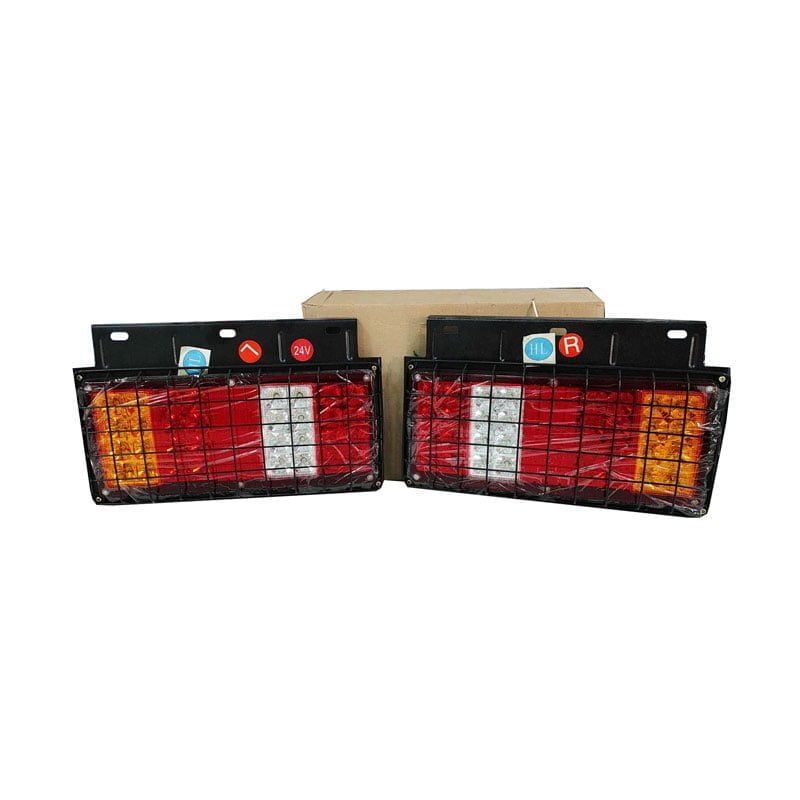 Σετ 2 Τεμαχίων Πίσω Φανάρι Φορτηγού με Πλέγμα LED 34.5 x 21 x 5 cm 24V OEM