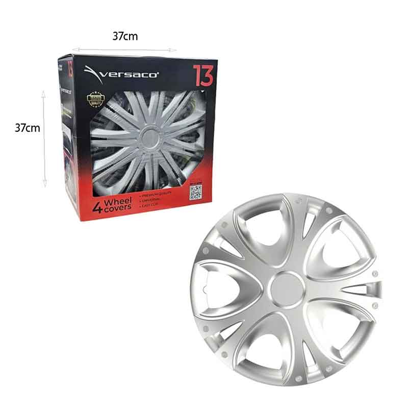Versaco Σετ Τάσια Αυτοκινήτου 4τμχ 13" Ασημί - Wheel Covers OEM