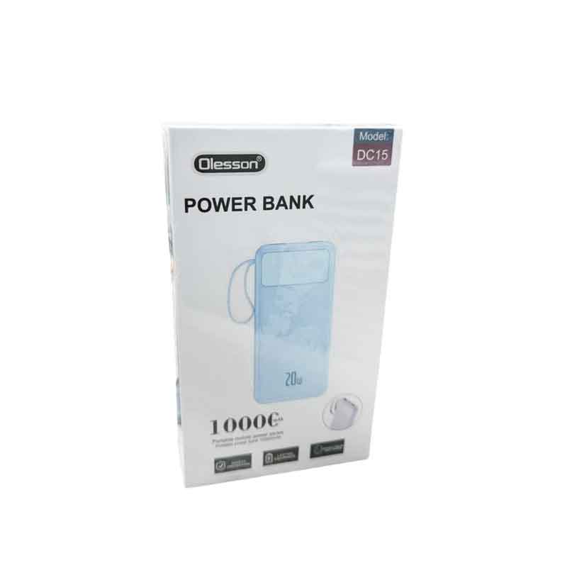 Olesson Power Bank 10000mAh DK15 - Power Bank - Γαλάζιο - Μαύρο - Μωβ Olesson