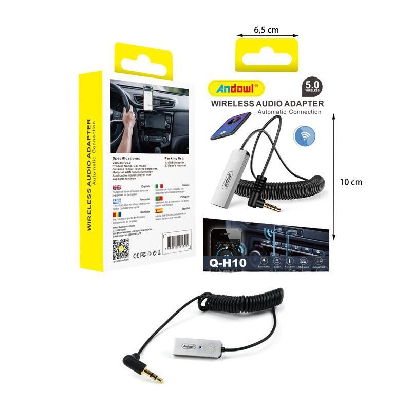 Andowl Bluetooth Car Kit Q-H10 για το Ταμπλό με USB Θύρα Φόρτισης ANDOWL