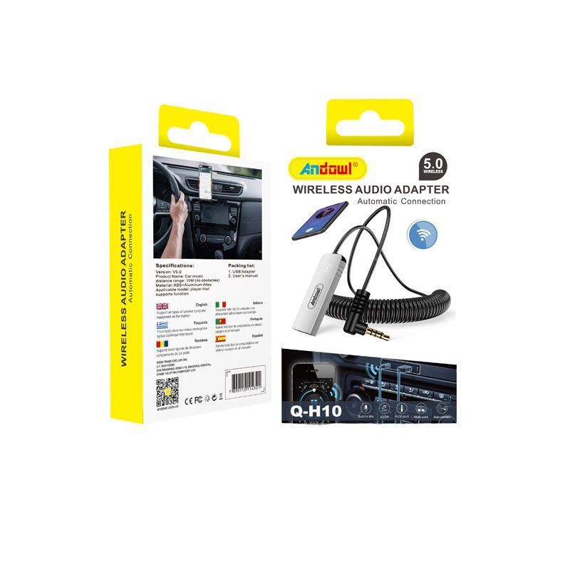 Andowl Bluetooth Car Kit Q-H10 για το Ταμπλό με USB Θύρα Φόρτισης ANDOWL