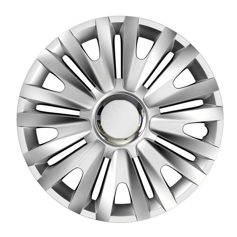 Versaco Σετ Τάσια Αυτοκινήτου 4τμχ 15" Ασημί - Wheel Covers OEM