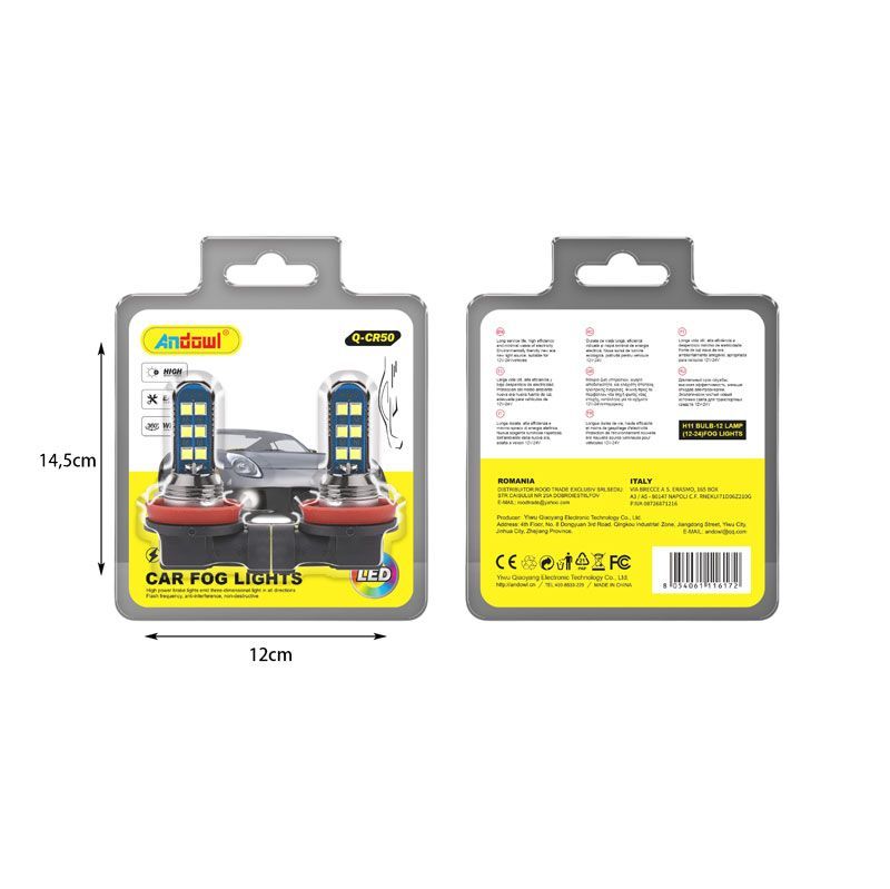 Andowl Λάμπα αυτοκινήτου H11 Q-CR50 - Car Fog Lights ANDOWL