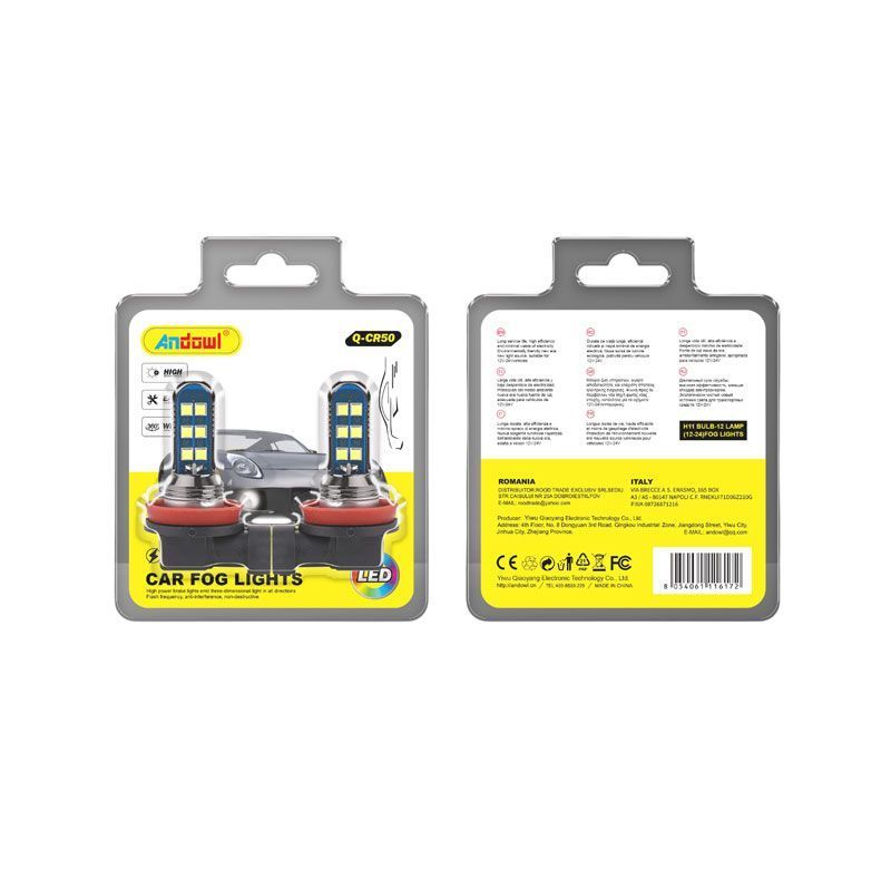 Andowl Λάμπα αυτοκινήτου H11 Q-CR50 - Car Fog Lights ANDOWL