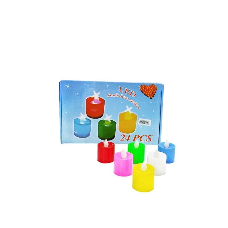 LED Φωτιζόμενα κεράκια 24τμχ. - LED plastic swinging candle OEM