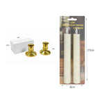 Σετ 2 Κεριών LED Ηλεκτρονικών Σπιράλ 19cm - LED Spiral Electronic Candles Set OEM