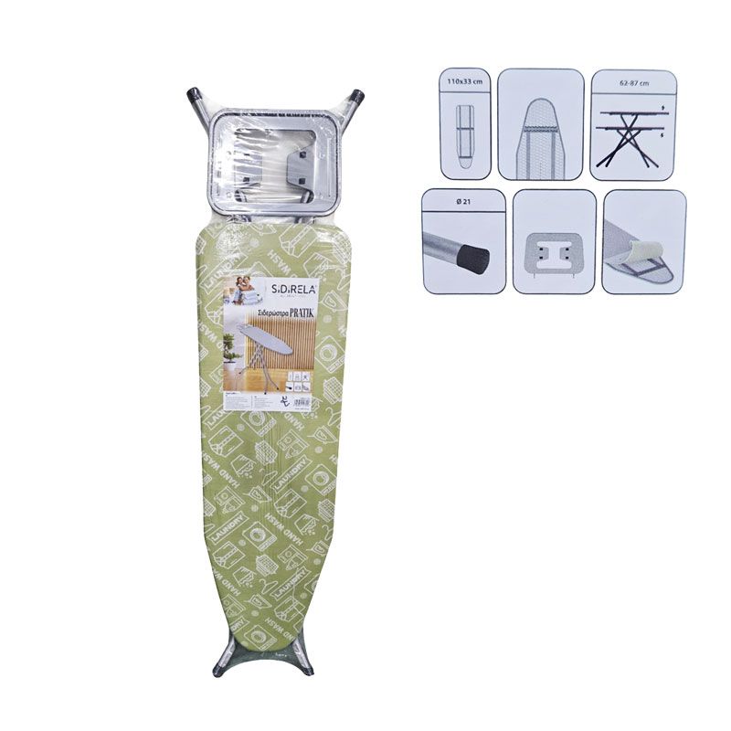 Sidirela Σιδερώστρα Pratik 110x33cm E-1725 - Ironing Board SIDIRELA