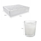 Γυάλινο Κερί Ρεσώ Λευκό – White Glass Votive Candle OEM