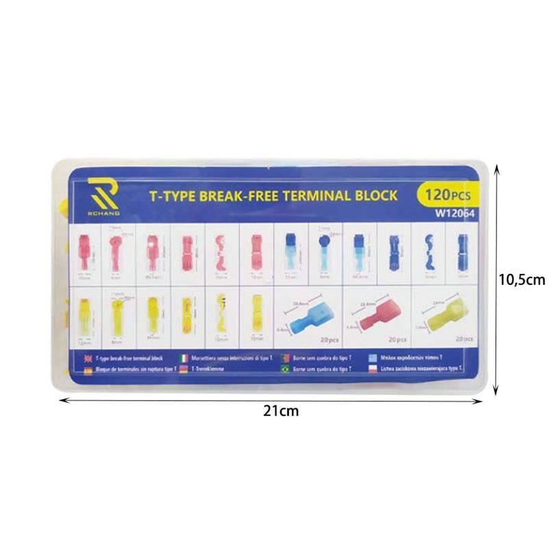 Rchang T-tap σύνδεσμοι καλωδίων 120τεμ. W12064 - Rchang T-tap wire connectors RCHANG