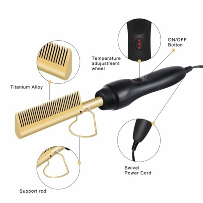 Ηλεκτρική Χτένα Μαλλιών και Γενιών - Hair Press Comb OEM