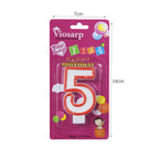 Κερί Γενεθλίων 5 – Birthday Number Candle Happy Birthday OEM
