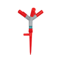 Μπεκ Κήπου 5 Εξόδων με Πάσσαλο Στήριξης - 5-Way Garden Sprinkler Stake OEM