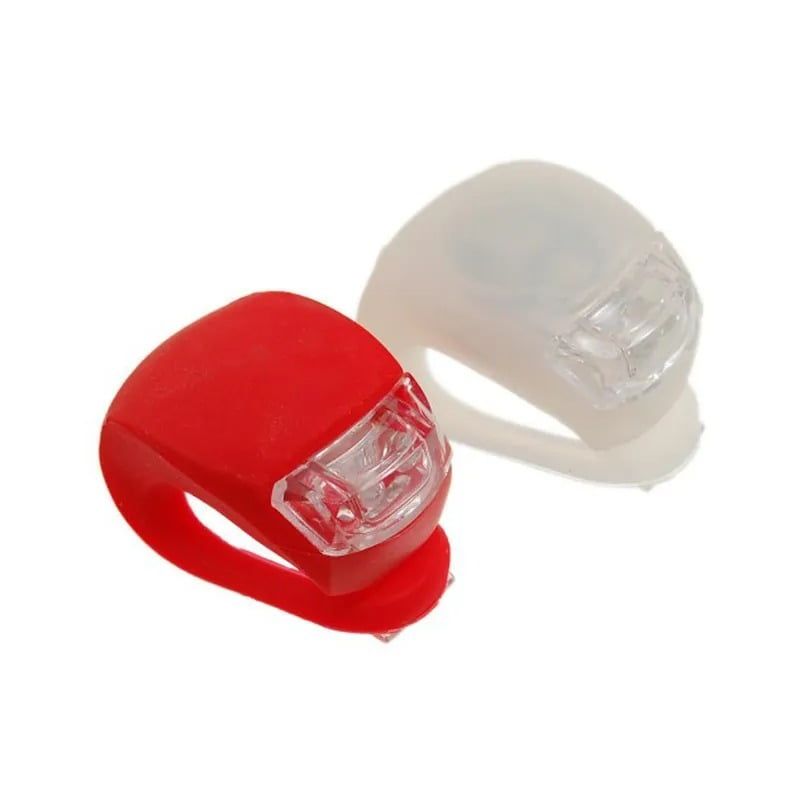 Σετ φώτα ποδηλάτου σιλικόνης HJ008-2 LEDs light set - Bike light set OEM