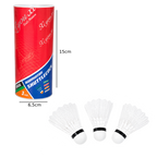 Σετ 3 Φτερά Badminton Προπόνησης σε Θήκη - Set of 3 Training Badminton Shuttlecocks in Tube OEM