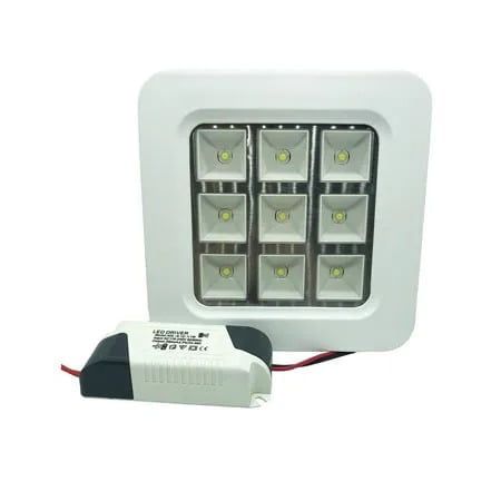 LED φωτιστικό οροφής λευκό φως 25W 220V - LED PANEL LIGHT SQUARE WHITE OEM