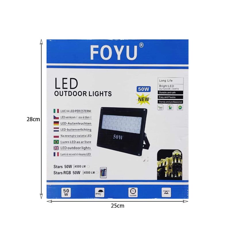FOYU LED προβολέας 50W - FOYU LED Outdoor lights OEM