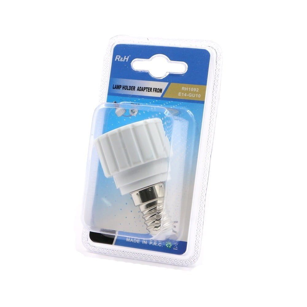 R&H μετατροπέας λάμπας - ντουί Ρεύματος RH1092 E14-GU10 - Lamp holder adapter OEM