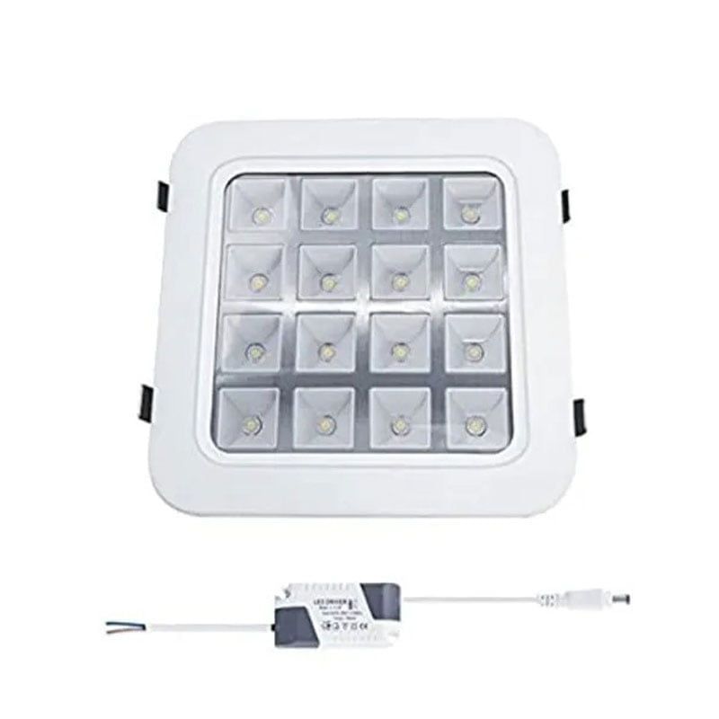 LED φωτιστικό οροφής 16W 220V - LED PANEL LIGHT SQUARE WARM WHITE OEM