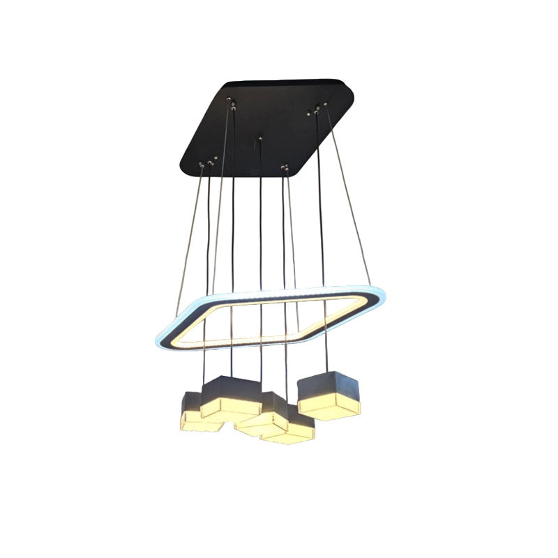 Μοντέρνο Κρεμαστό Φωτιστικό Οροφής LED – Modern LED Pendant Ceiling Light - Warm white - White OEM