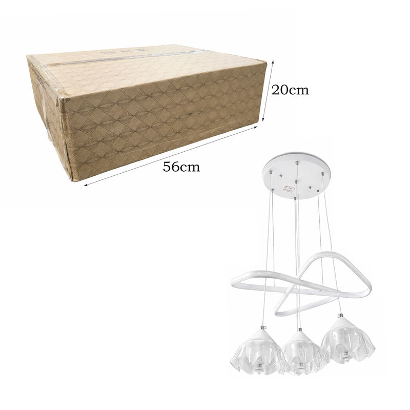 Μοντέρνο Κρεμαστό Φωτιστικό Οροφής LED – Modern LED Pendant Ceiling Light - Warm white - White OEM