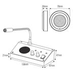 Σύστημα Ενδοεπικοινωνίας Αμφίδρομο - Dual-Way Intercom System for Counter OEM