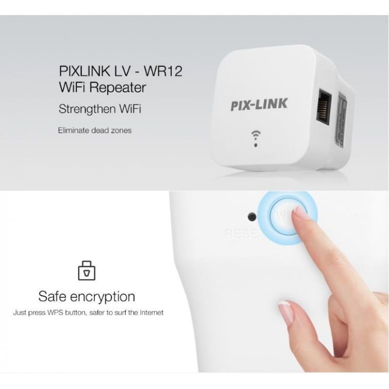 Ασύρματος ενισχυτής σήματος WIFI LV-WR12 300MBPS OEM