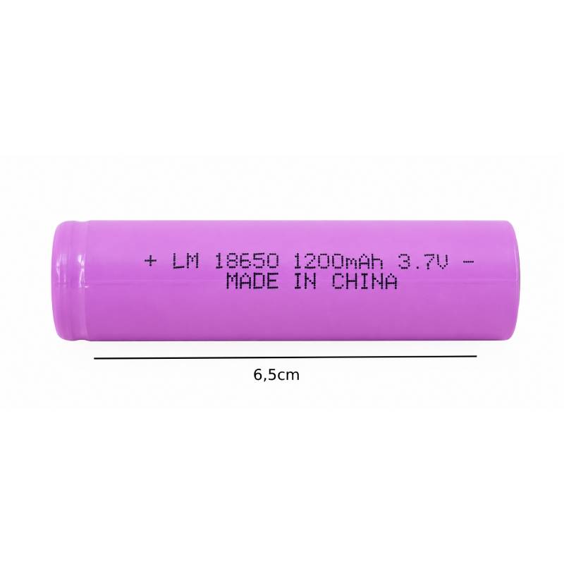 Μπαταρία Λιθίου Επαναφορτιζόμενη 18650 3.7V 1200mAh - Rechargeable 18650 Lithium Battery OEM