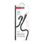 Καλώδιο φόρτισης micro USB ελαστικό 1.2m - Micro USB cable OEM