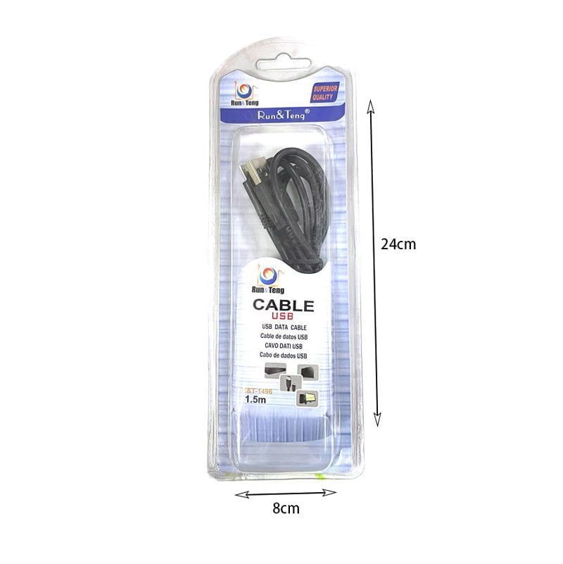 R&T1496 καλώδιο USB 1.5m - USB cable RUN&TENG