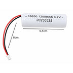 Μπαταρία Λιθίου 18650 3.7V 1200mAh με Καλώδιο & Βύσμα - 18650 3.7V 1200mAh Lithium Battery with Cable & Connector OEM