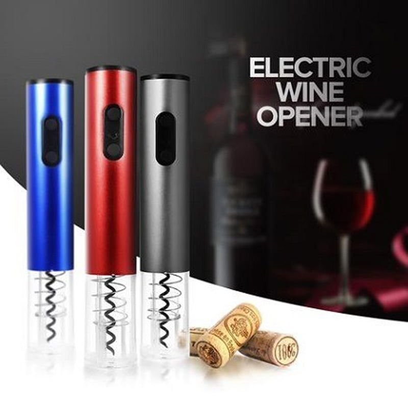 Ηλεκτρικό Ανοιχτήρι Κρασιού - Electric Wine Opener - Γκρι OEM