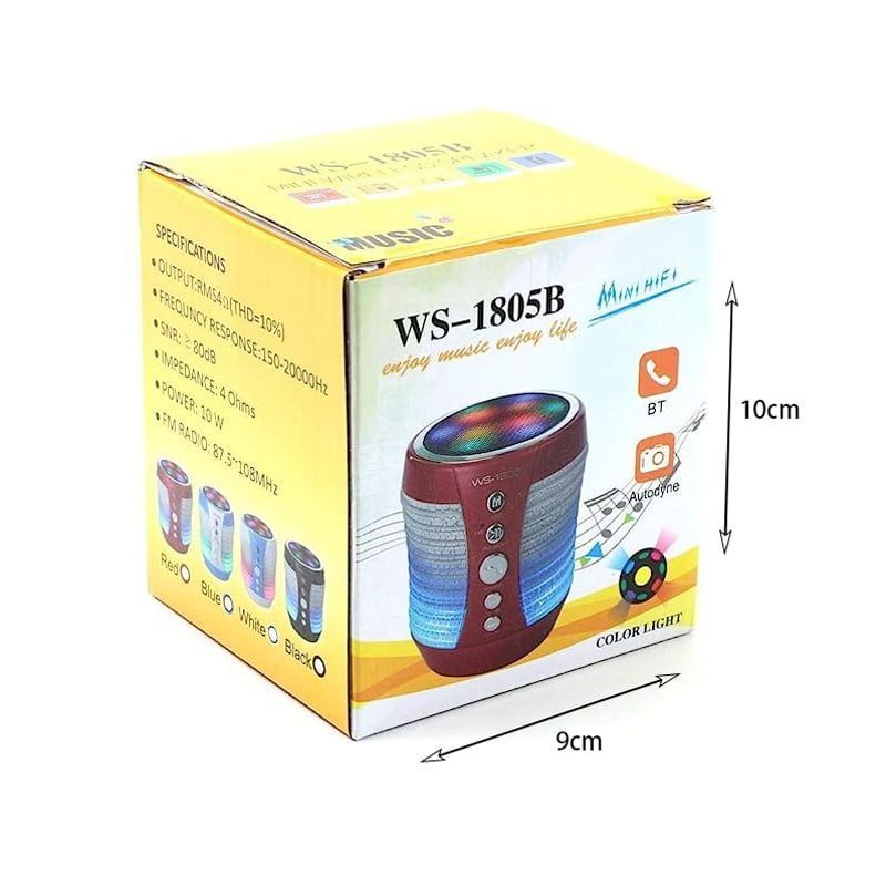 WSTER Φορητό Ηχείο Bluetooth WS-1805 – Mini Wireless speaker OEM