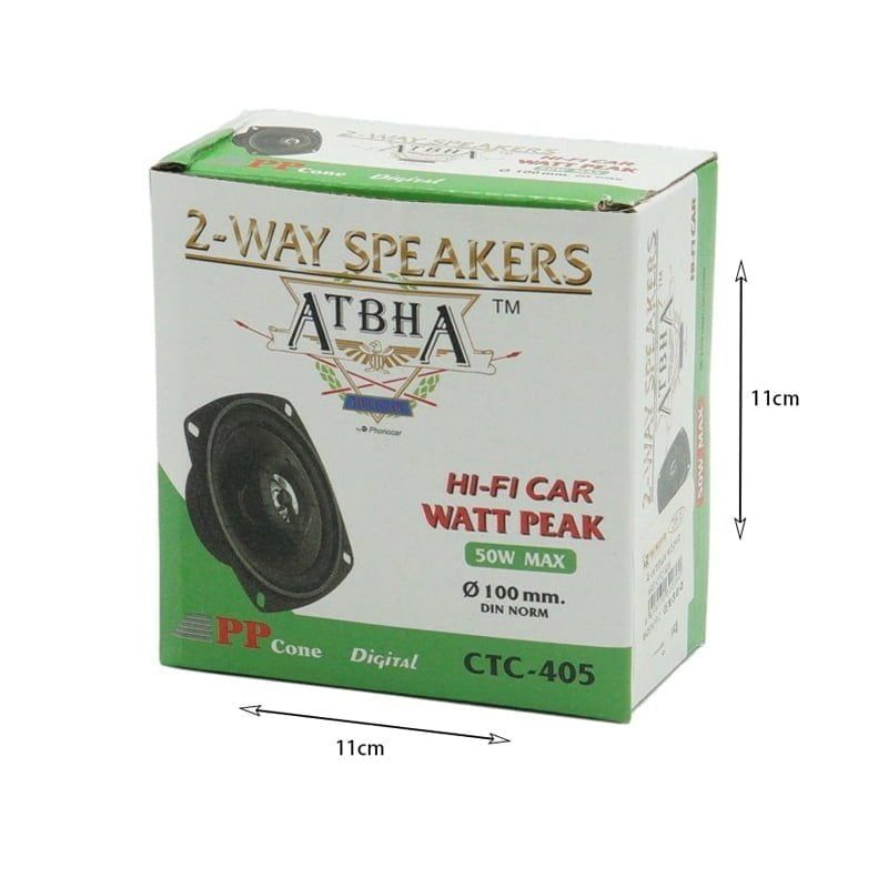 Ηχείο Αυτοκινήτου CTC-405 με 50W Ø100mm 1τμχ – ATBHA 2-Way speakers OEM