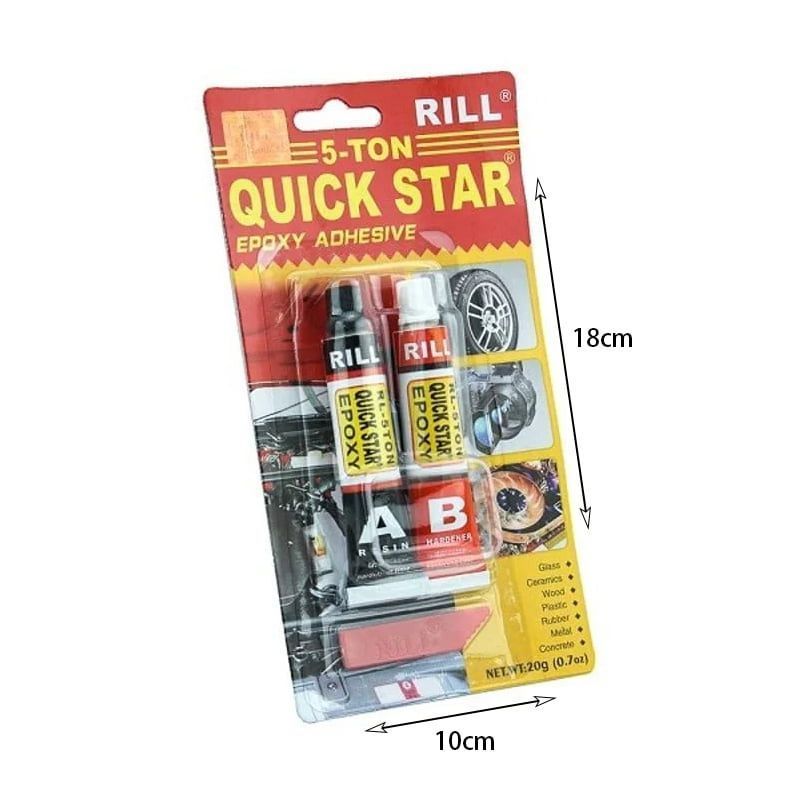 Rill Σετ ισχυρές κόλλες - 5-Min quickstar epoxy adhesive Rill