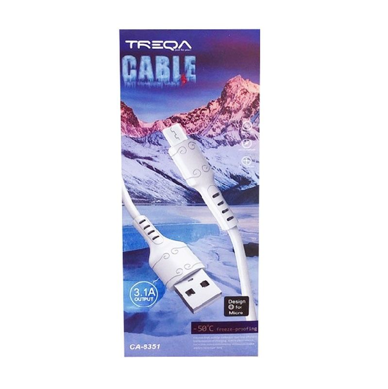 Treqa Καλώδιο κινητού για γρήγορη φόρτιση 1M 3.1A USB Καλώδιο Micro CA-8351 -50°C Freeze proofing - Charging Cable Treqa