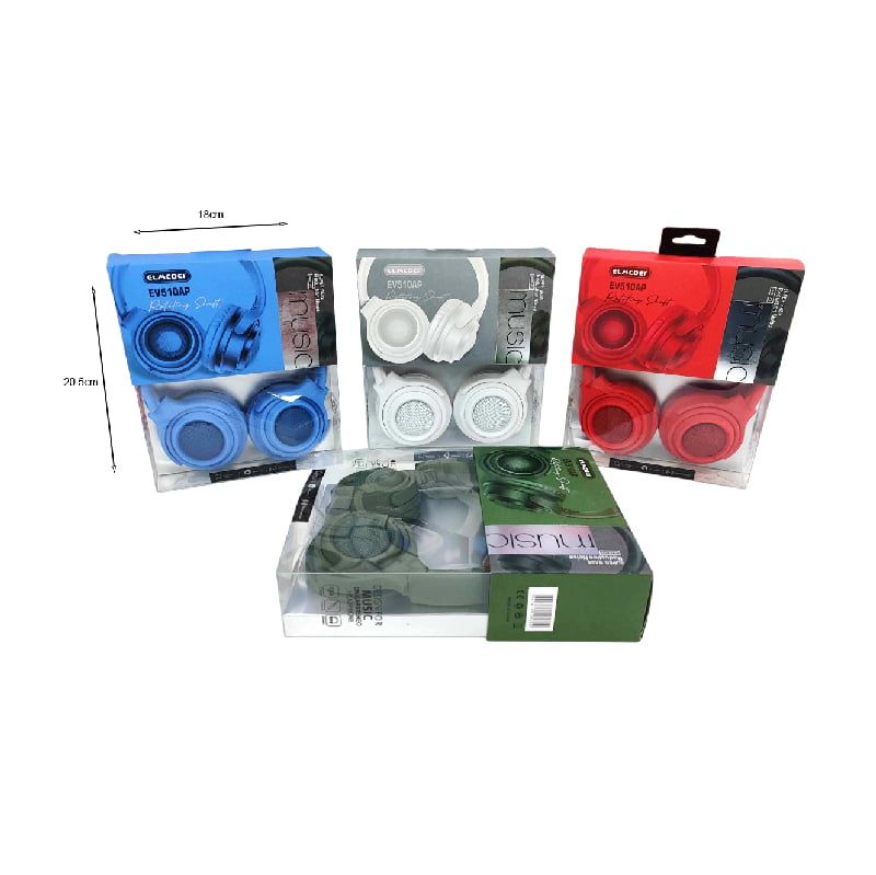 Elmocoei Ακουστικά Headphones EV510AP - Headphone - Μαύρο Elmocoei