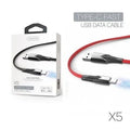 TRANYOO Καλώδιο δεδομένων type-C 5A 1m X5-C - Fast charger cable Tranyoo