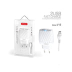 TRANYOO γρήγορος φορτιστής micro 2USB V15 – Fast charger Tranyoo