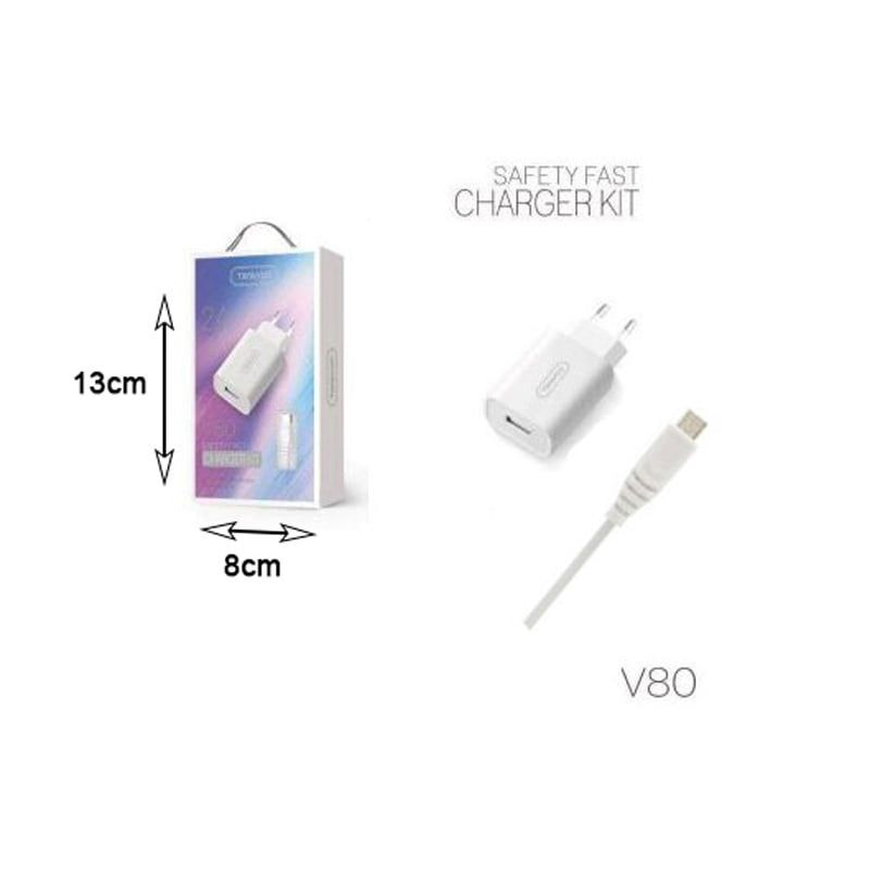 TRANYOO φορτιστής micro 2.1A V8 – Safety Fast Charger Kit Tranyoo