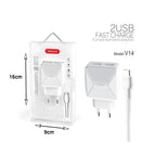TRANYOO 5V γρήγορος φορτιστής 2USB 2.4A V14 – Fast charger Tranyoo