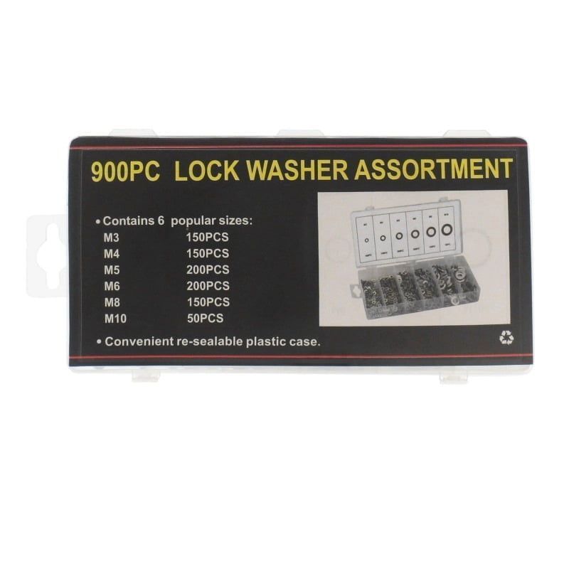 Ροδέλες αλουμινίου 900τμχ - 900pcs Lock washer assortment OEM