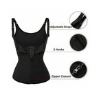 Γυναικείος κορσές μέσης - Adjustable shoulder strap body waist cincher vest - Μωβ - XL OEM