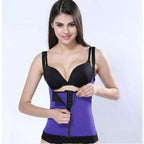 Γυναικείος κορσές μέσης - Adjustable shoulder strap body waist cincher vest - Μαύρο - XL OEM