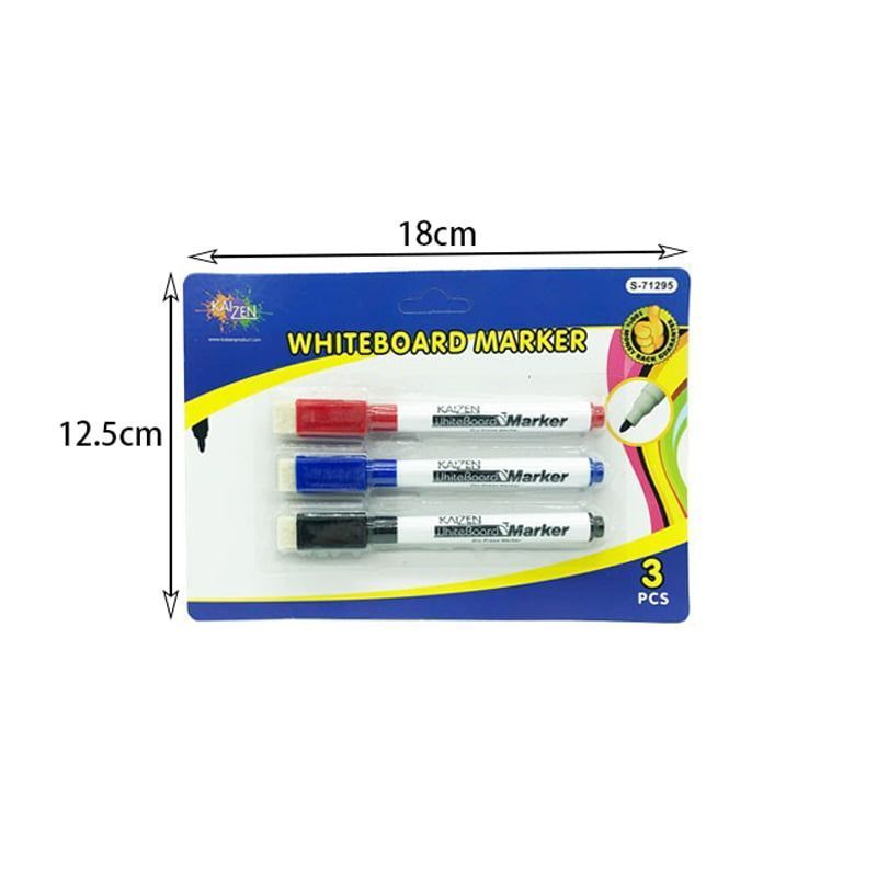 Μαρκαδόροι για πίνακα 3τμχ - Whiteboard marker 3pcs OEM