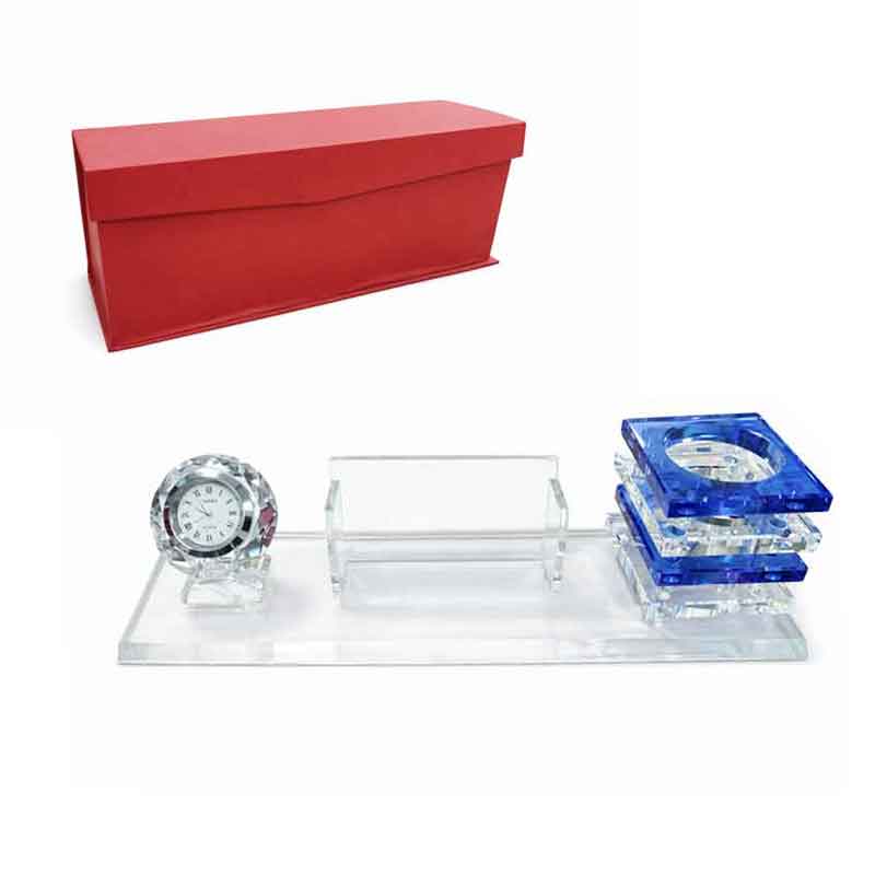 Σετ Γραφείου με Ρολόι και Θήκη Καρτών – Office Desk Set with Clock and Card Holder OEM
